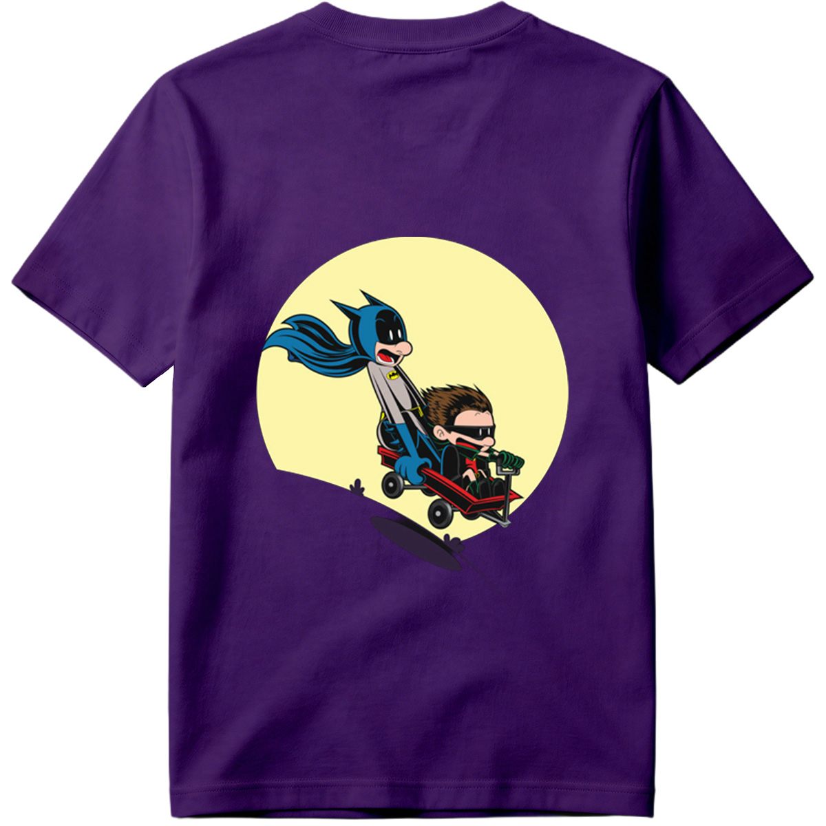Batman and Robin in a Red Wagon - Tee