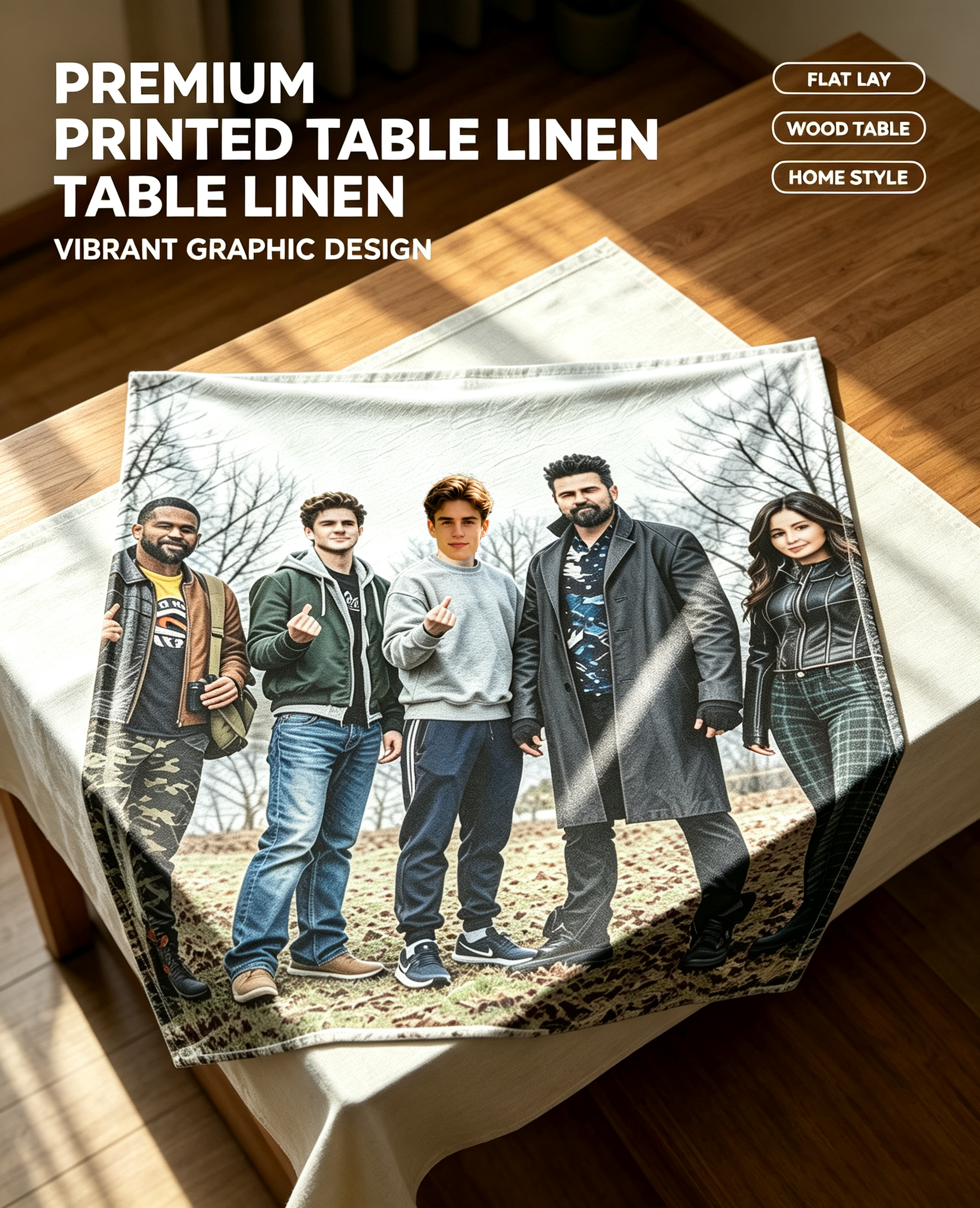 Custom Face Blanket Featuring The Boys Cast Members Flannel Blanket Perfect for Couch Cozying or Gift Giving