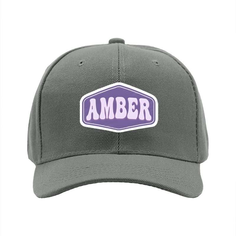 1pc New Baseball Cap with Amber Logo Print Unisex Adjustable Hat for Outdoor Activities and Casual Wear Suitable for Adults and Teens
