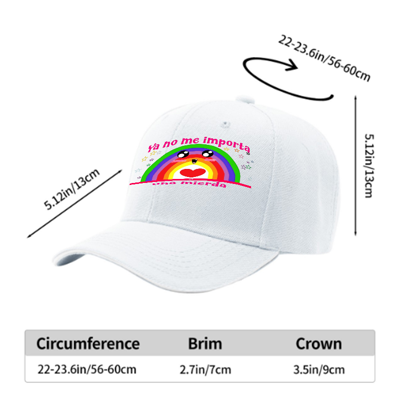 Unisex Classic Sandwich Hat with Rainbow Kawaii Design and 