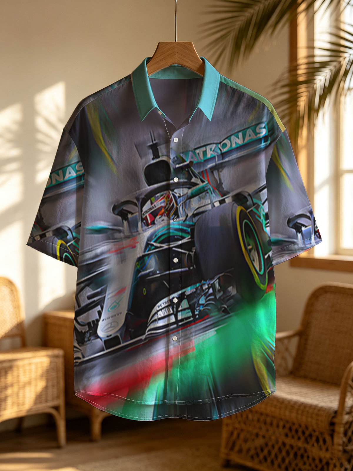 Mercedes-AMG Petronas F1 Car in High-Speed Action -  Shirt