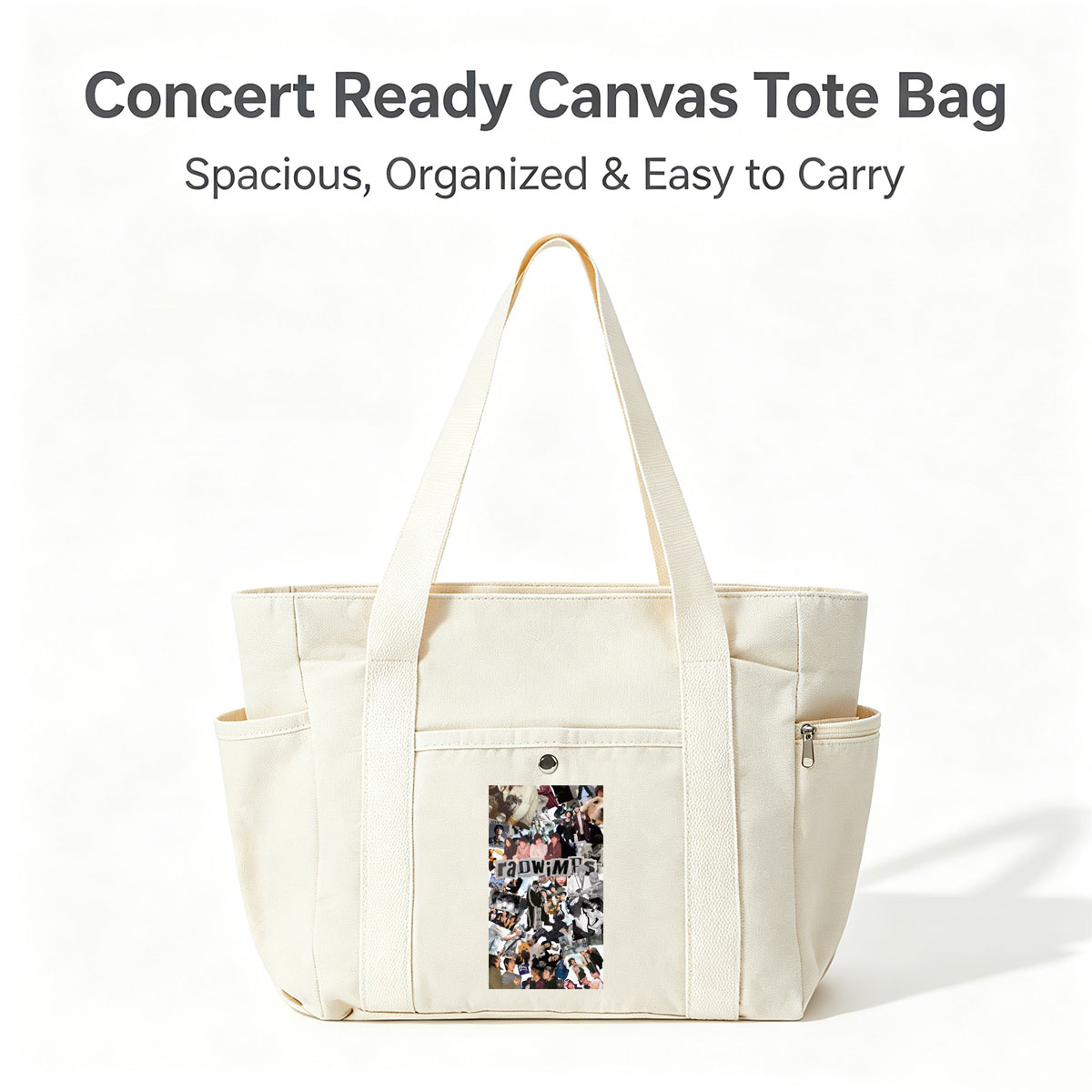 radwimps band collage featuring various photos and moments from their performances and personal life - Multi-pocket bags