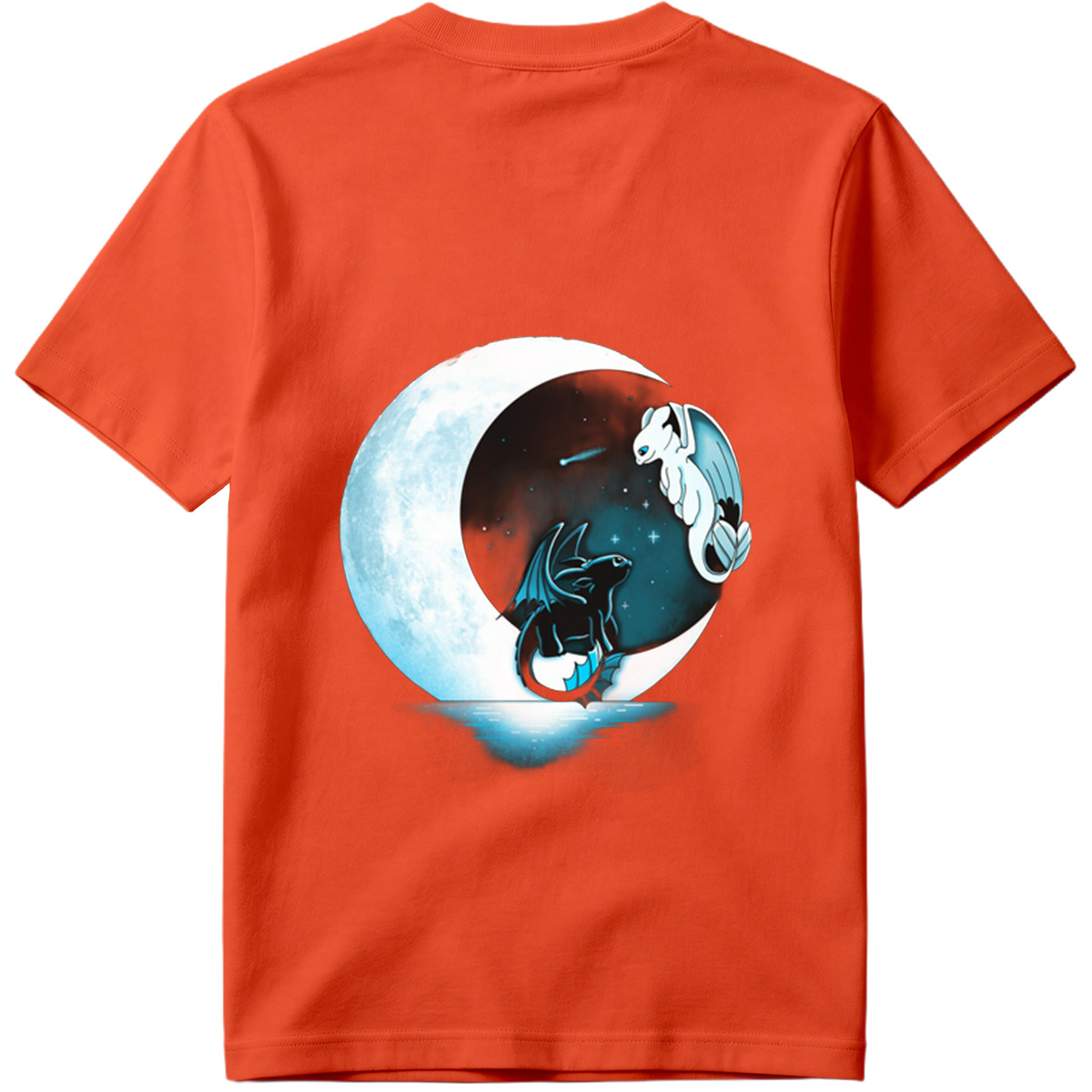How to Train Your Dragon: Toothless and Light Fury Under the Moon - Tee