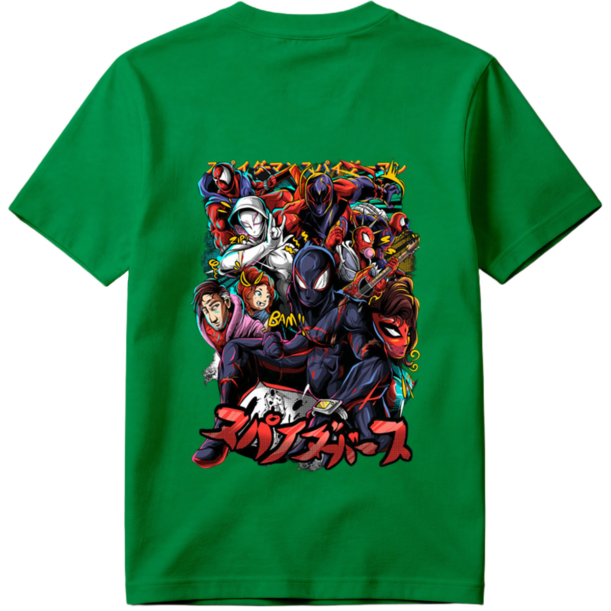 Spider-Verse: Miles Morales, Gwen Stacy, Peter Parker, and the Spider-Family - Tee