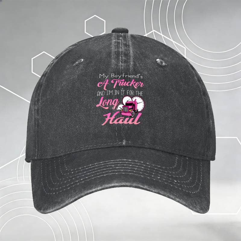 New Baseball Cap with Floral Footprint Print & 
