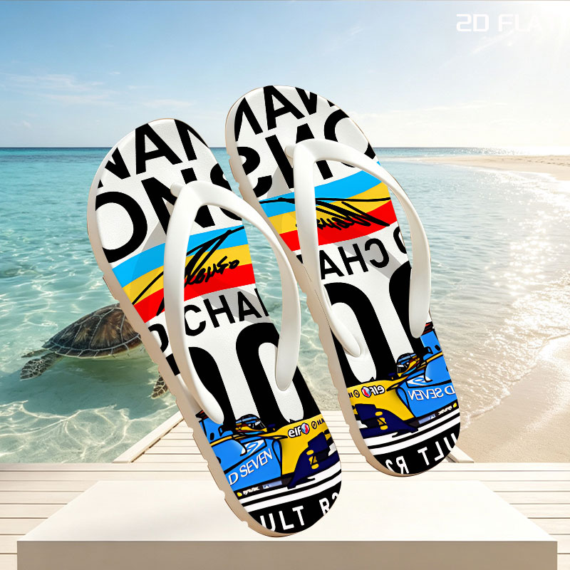 Fernando Alonso Renault R26 2006 World Champion Formula 1 Racing Car -  flip-flops