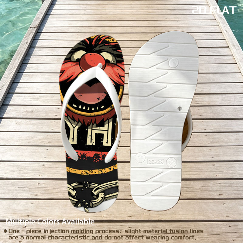 Animal from The Muppets: Mayhem Logo -  flip-flops