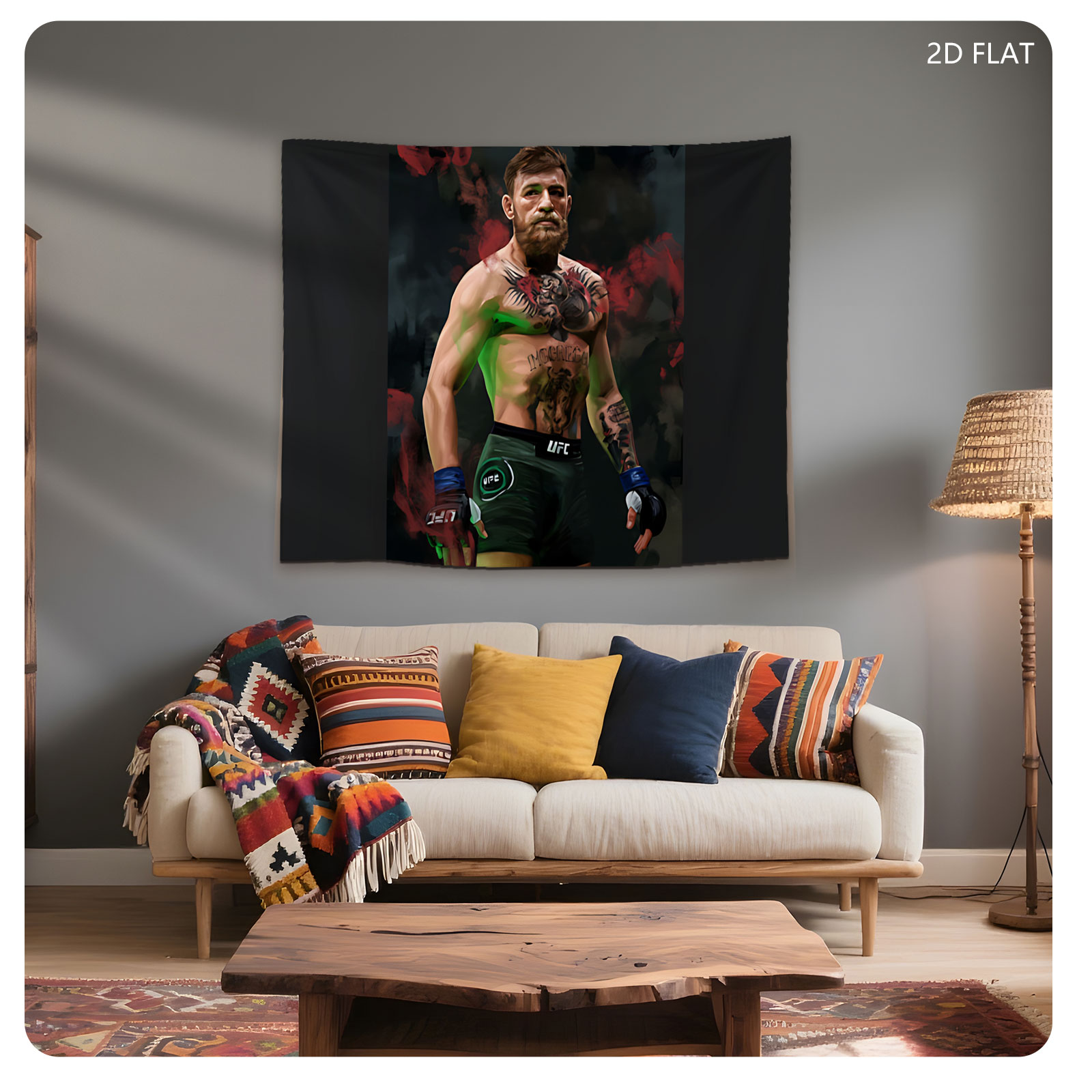 Conor McGregor UFC Fighter Portrait - Tapestry