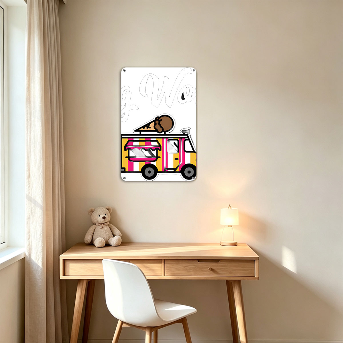 Big Worm's Ice Cream Truck EST. 1995 - painting