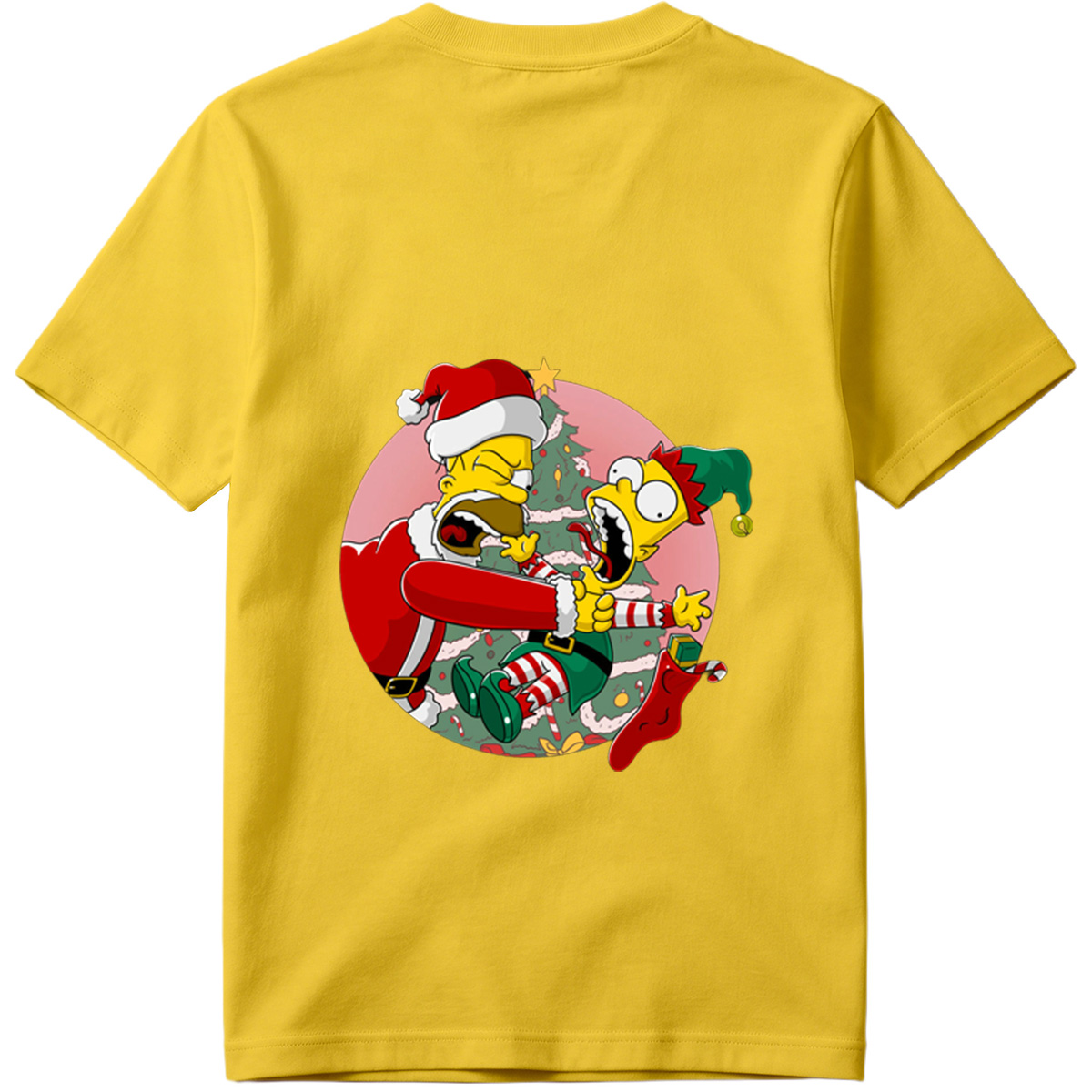 Simpsons Christmas Chaos: Homer and Bart in Holiday Hijinks - Tee