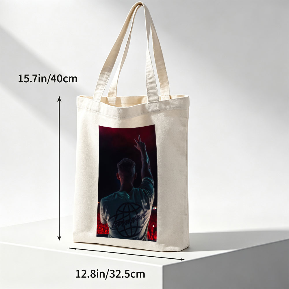 Martin Garrix Live Performance Raising Hand in Crowd at Concert - Canvas tote bags