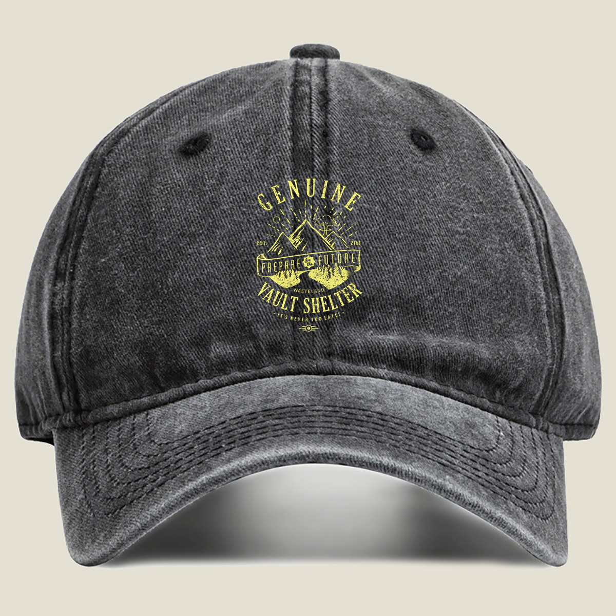 Genuine Vault Shelter: Prepare for the Future - Washed Denim - Baseball Cap