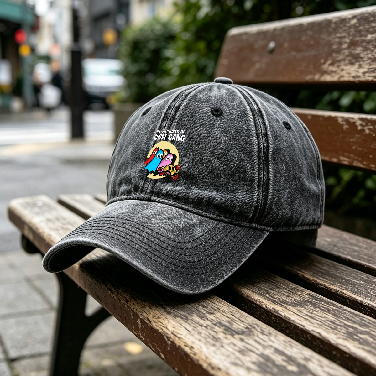 The Adventures of Ghost Gang: Pac-Man and the Ghosts - Washed Denim - Baseball Cap