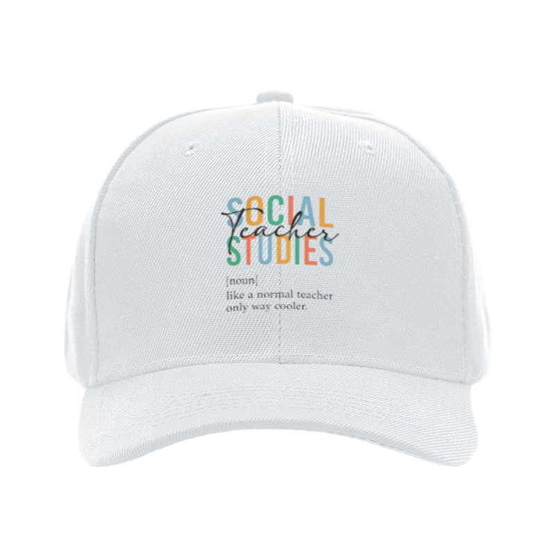 1pc New Baseball Cap Social Studies Print Unisex Adjustable Hat for Outdoor Activities Adults and Teens