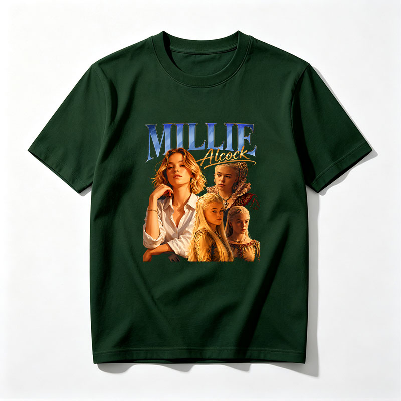 Millie Alcock: From Modern Glamour to Medieval Elegance - Tee