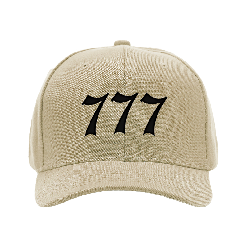 1pc New Baseball Cap with 777 Print Design Unisex Adjustable Hat for Outdoor Activities and Casual Wear Suitable for Adults and Teens