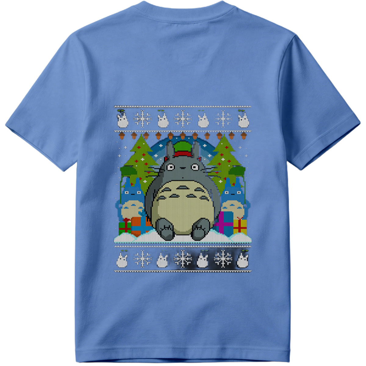 Totoro Christmas Sweater Design - Tee