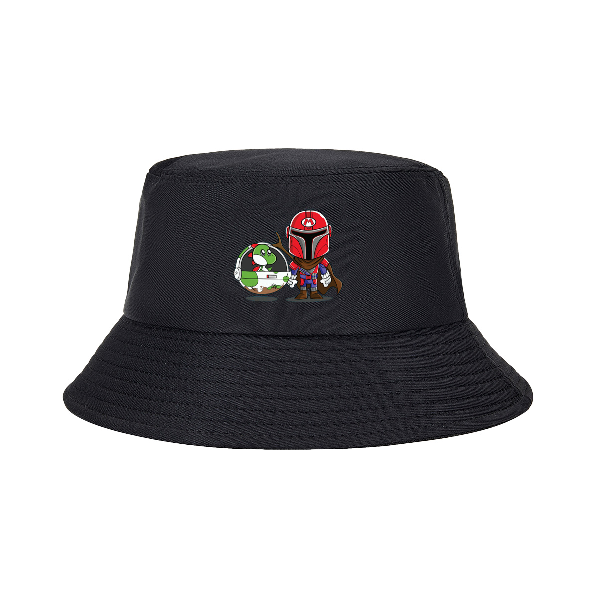 Mario Mandalorian with Yoshi in Space Pod - Fisherman's Hat