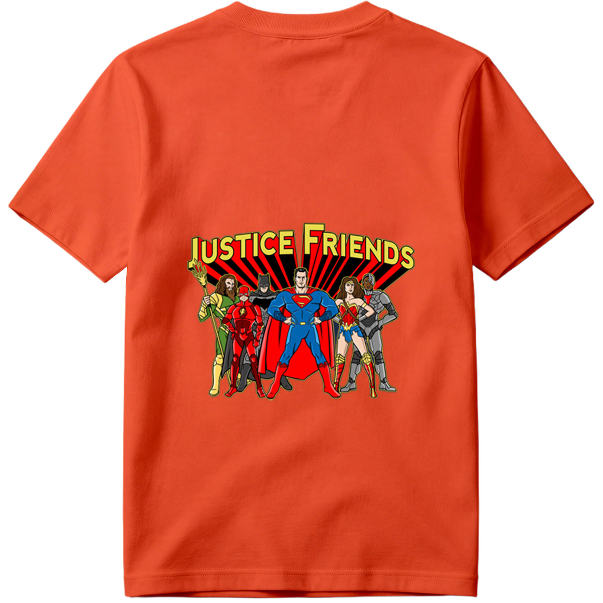 Justice League: Superman, Batman, Wonder Woman, The Flash, Aquaman, Cyborg - Tee