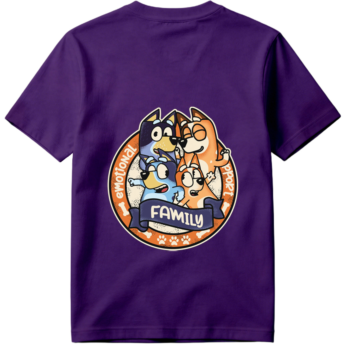 Bluey Family Emotional Support - Tee