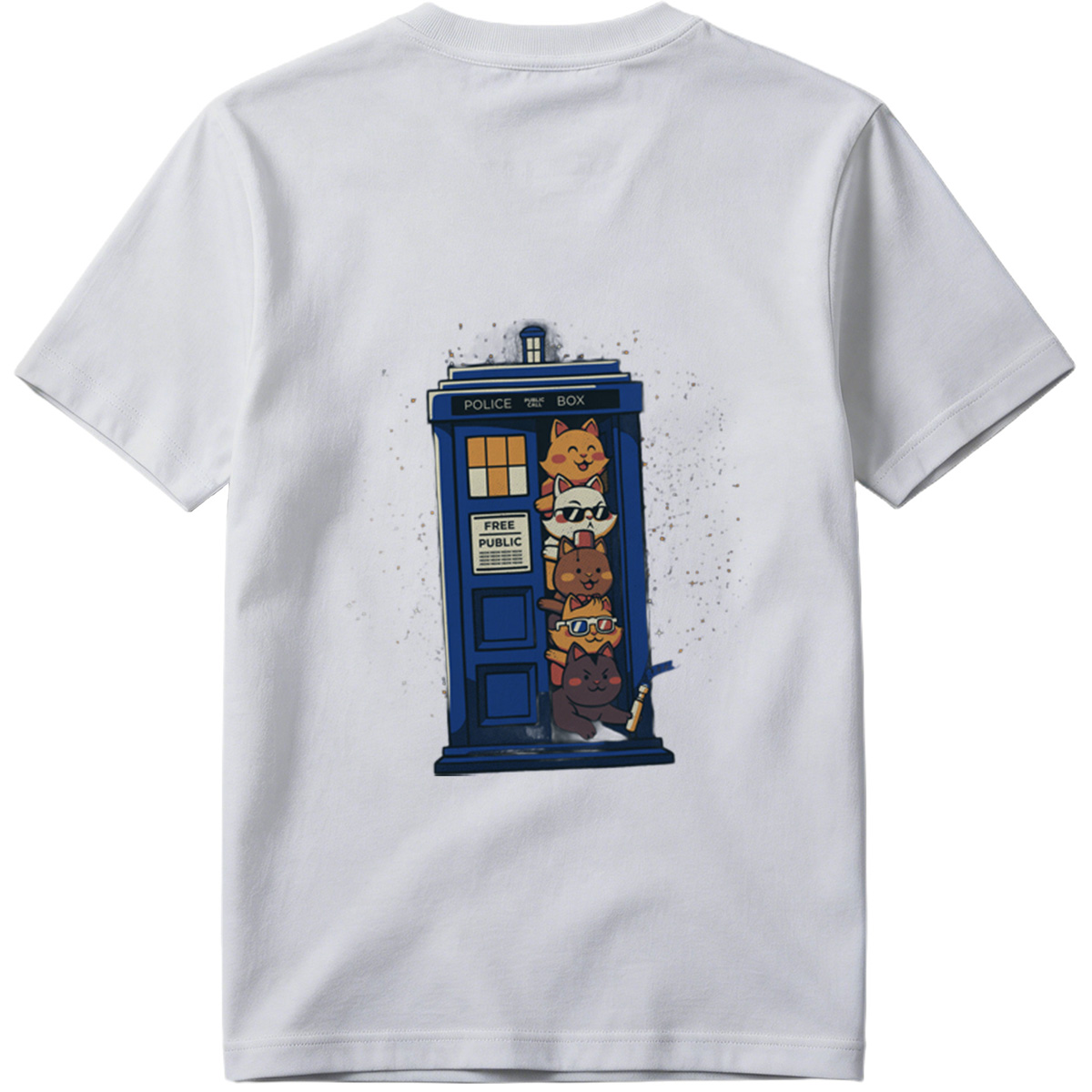Doctor Who Cats in the TARDIS - Tee