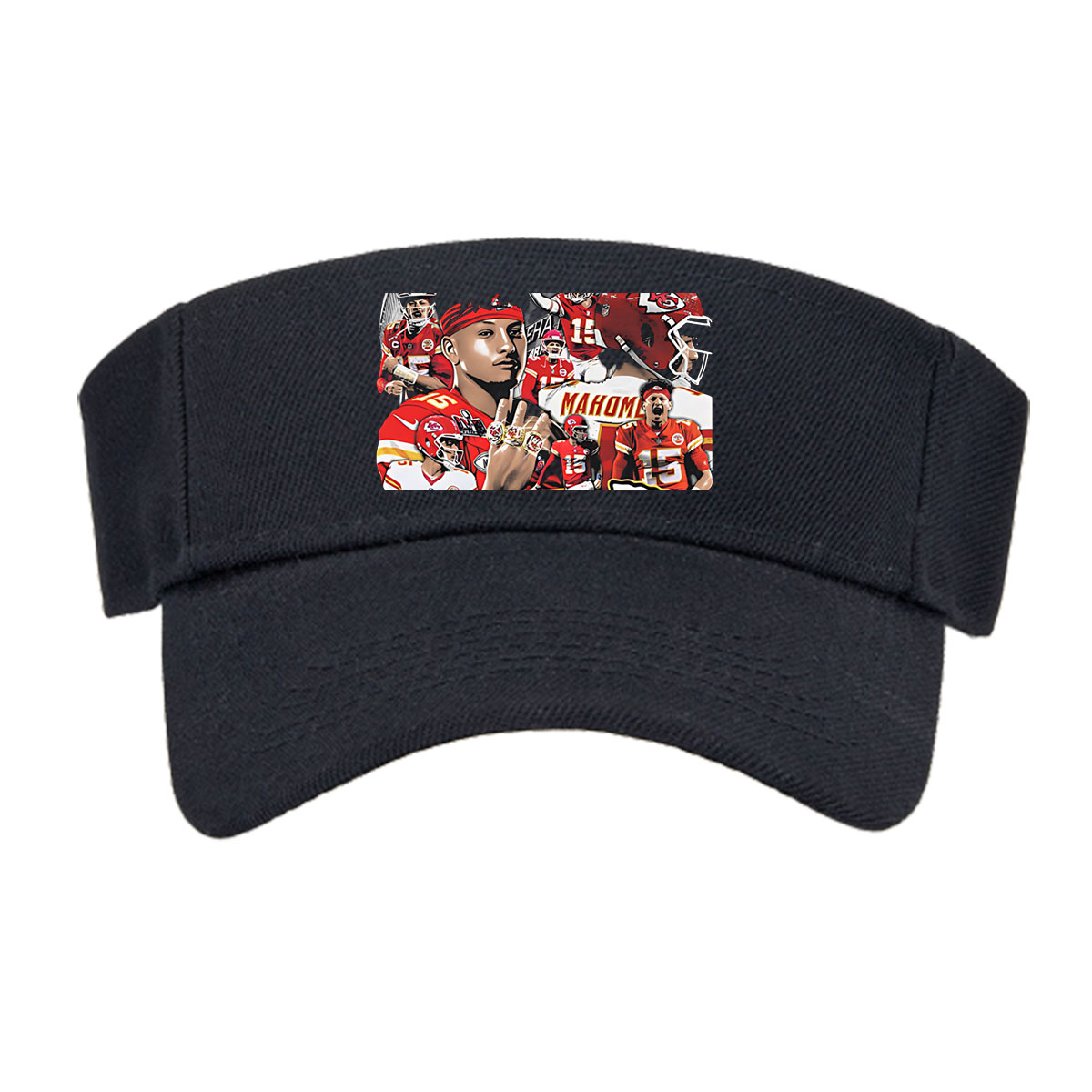Patrick Mahomes Kansas City Chiefs Football Star Collage -  Visor cap