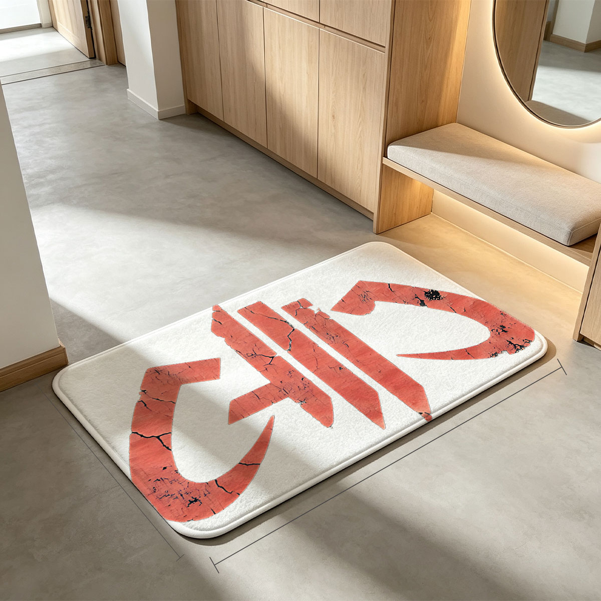 GHOST - Swedish Rock Band Logo - Flannel floor mat