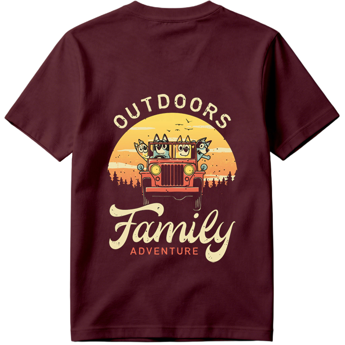 Bluey Family Outdoors Adventure - Tee