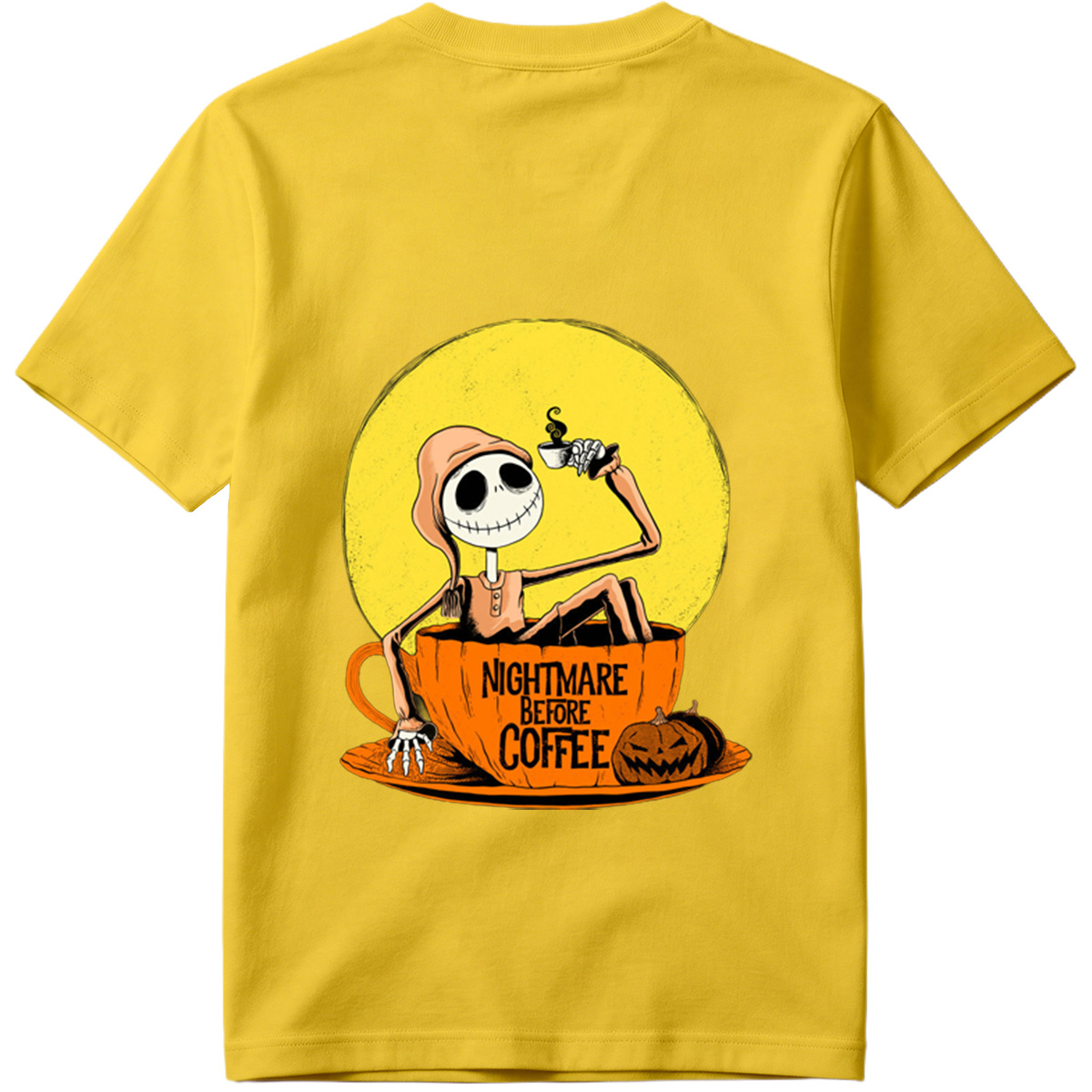 Jack Skellington in Coffee Cup - Nightmare Before Coffee - Tee
