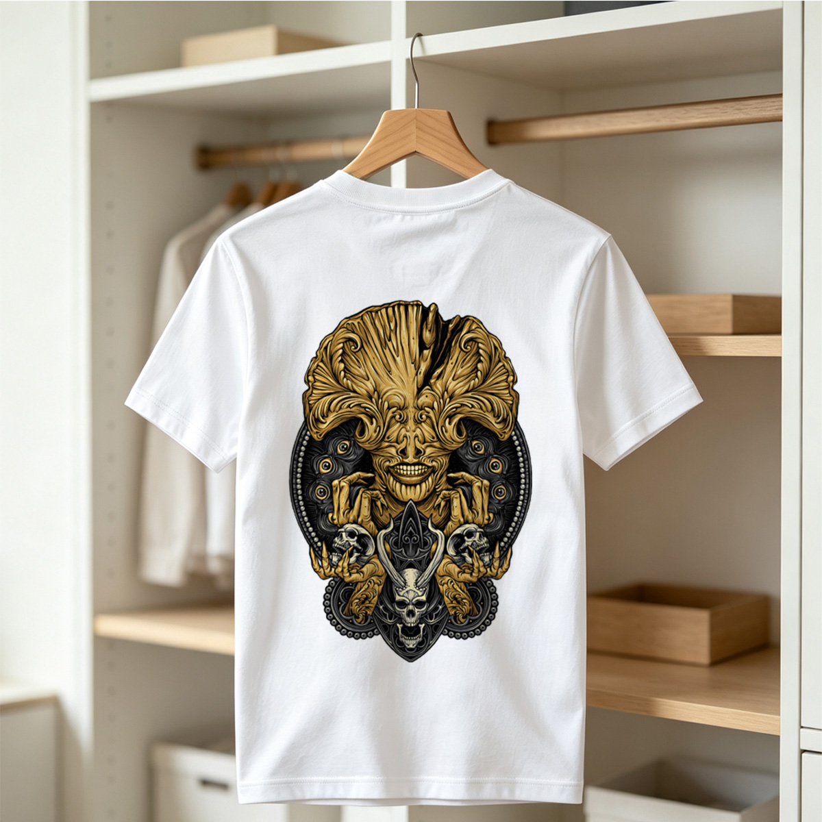 Alien vs. Predator: Golden Xenomorph and Skulls - Tee
