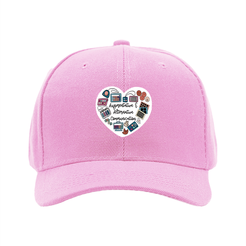 1pc New Baseball Cap with Augmentative & Alternative Communication Print Unisex Adjustable Hat for Daily Wear and Outdoor Activities Adults and Teens