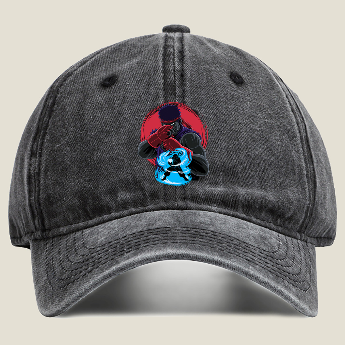 Street Fighter - Ryu and Ken - Washed Denim - Baseball Cap