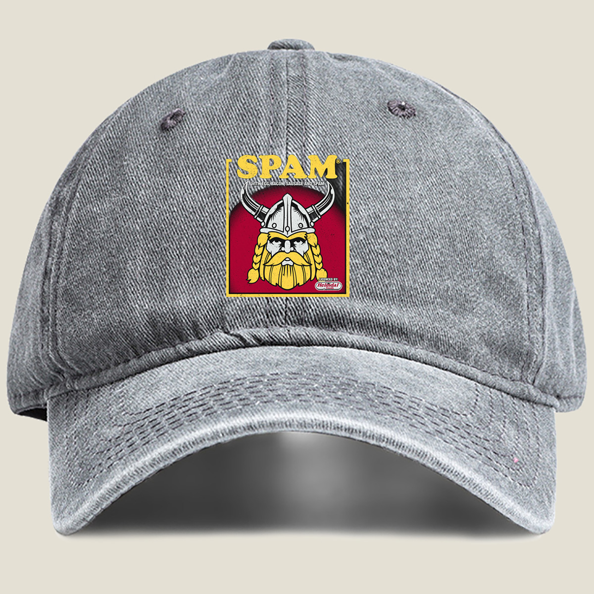 SPAM Viking with Egg, Bacon, Sausage and SPAM - Washed Denim - Baseball Cap