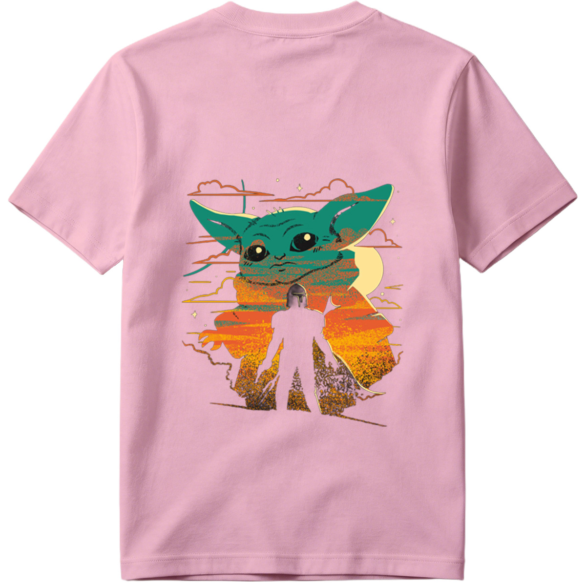The Mandalorian and Grogu Sunset Silhouette - Tee