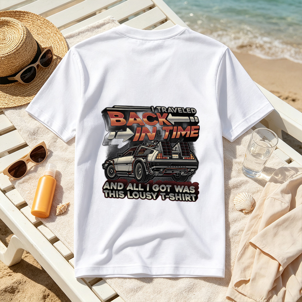 Back to the Future - DeLorean Time Machine T-Shirt - Tee