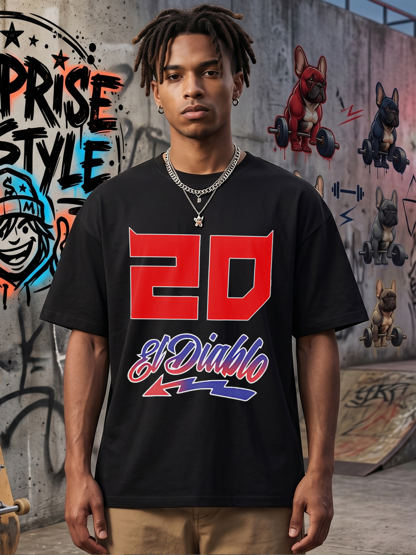 Men's Printed T-Shirt with 