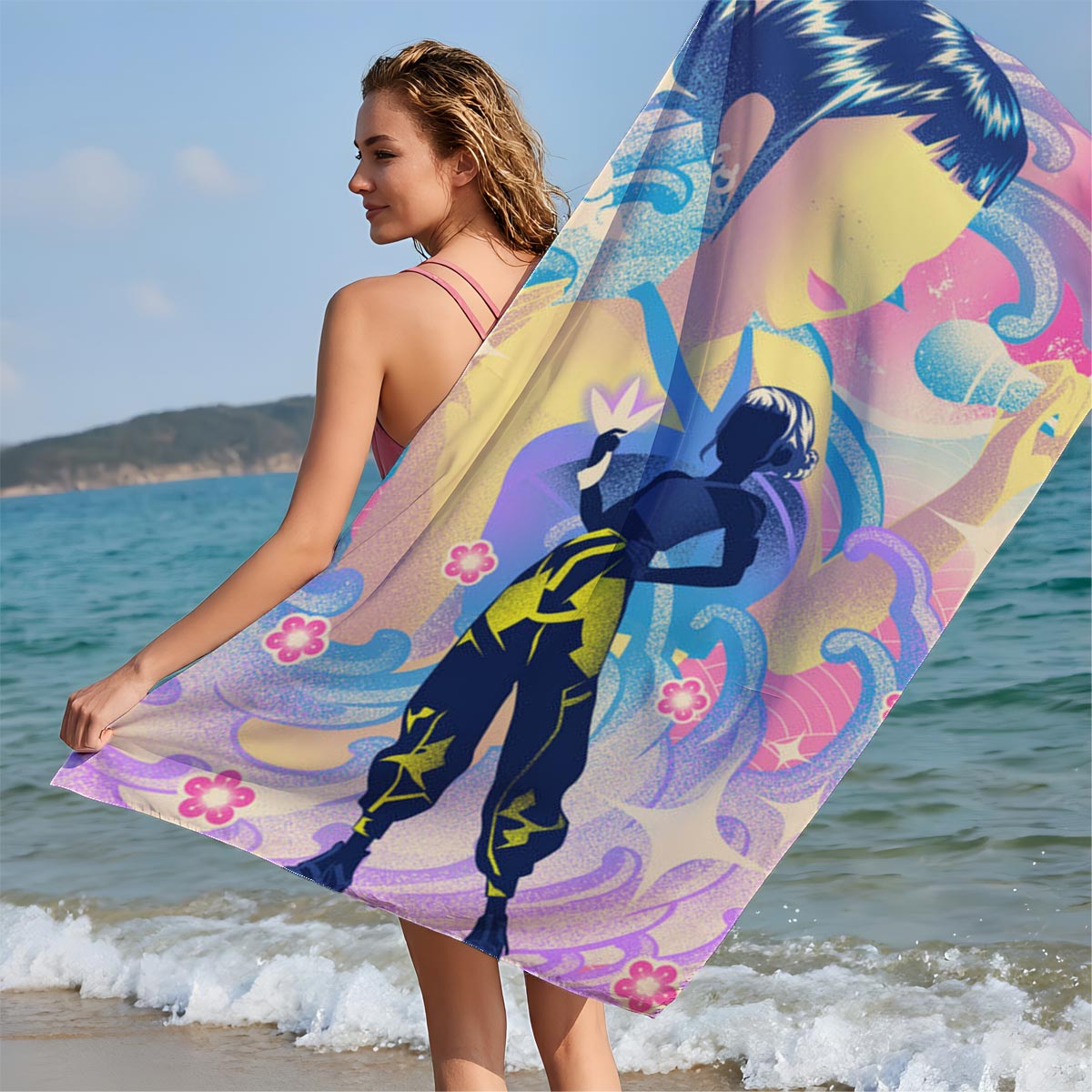 Zoey and the Starlight Performer - Beach towels