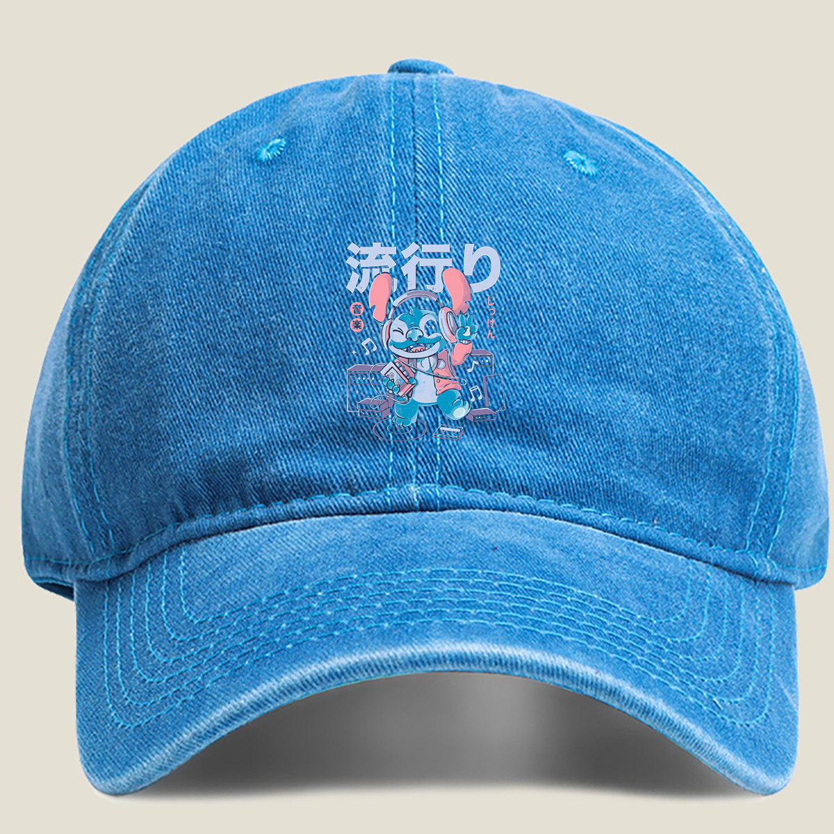 Stitch Music Party - Washed Denim - Baseball Cap