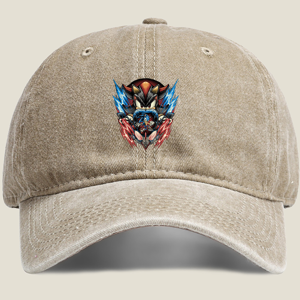 Sonic the Hedgehog vs Shadow the Hedgehog - Washed Denim - Baseball Cap