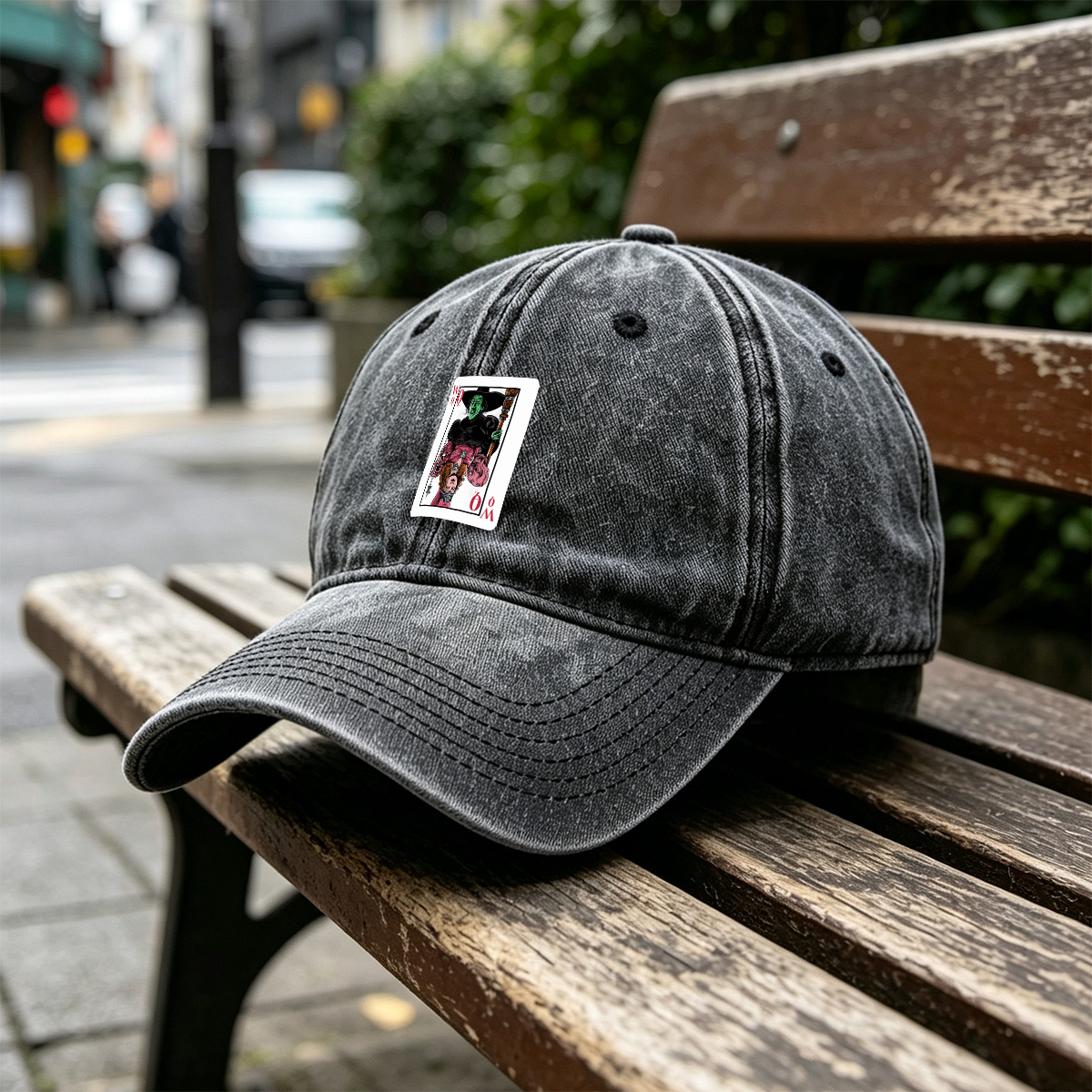 The Wizard of Oz: Wicked Witch of the West Queen Card - Washed Denim - Baseball Cap