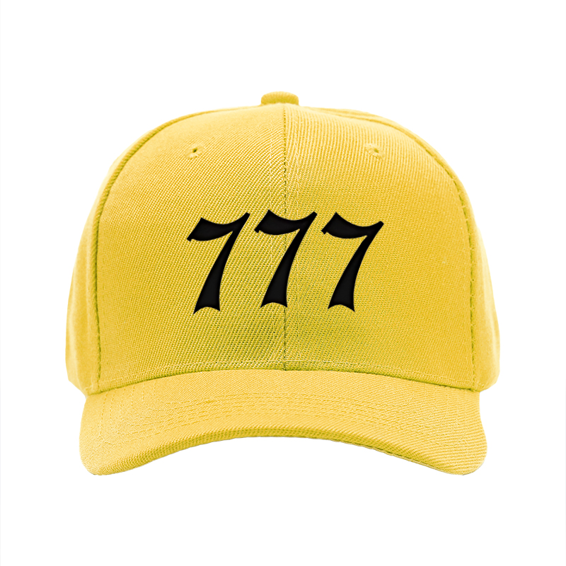 1pc New Baseball Cap with 777 Print Design Unisex Adjustable Hat for Outdoor Activities and Casual Wear Suitable for Adults and Teens