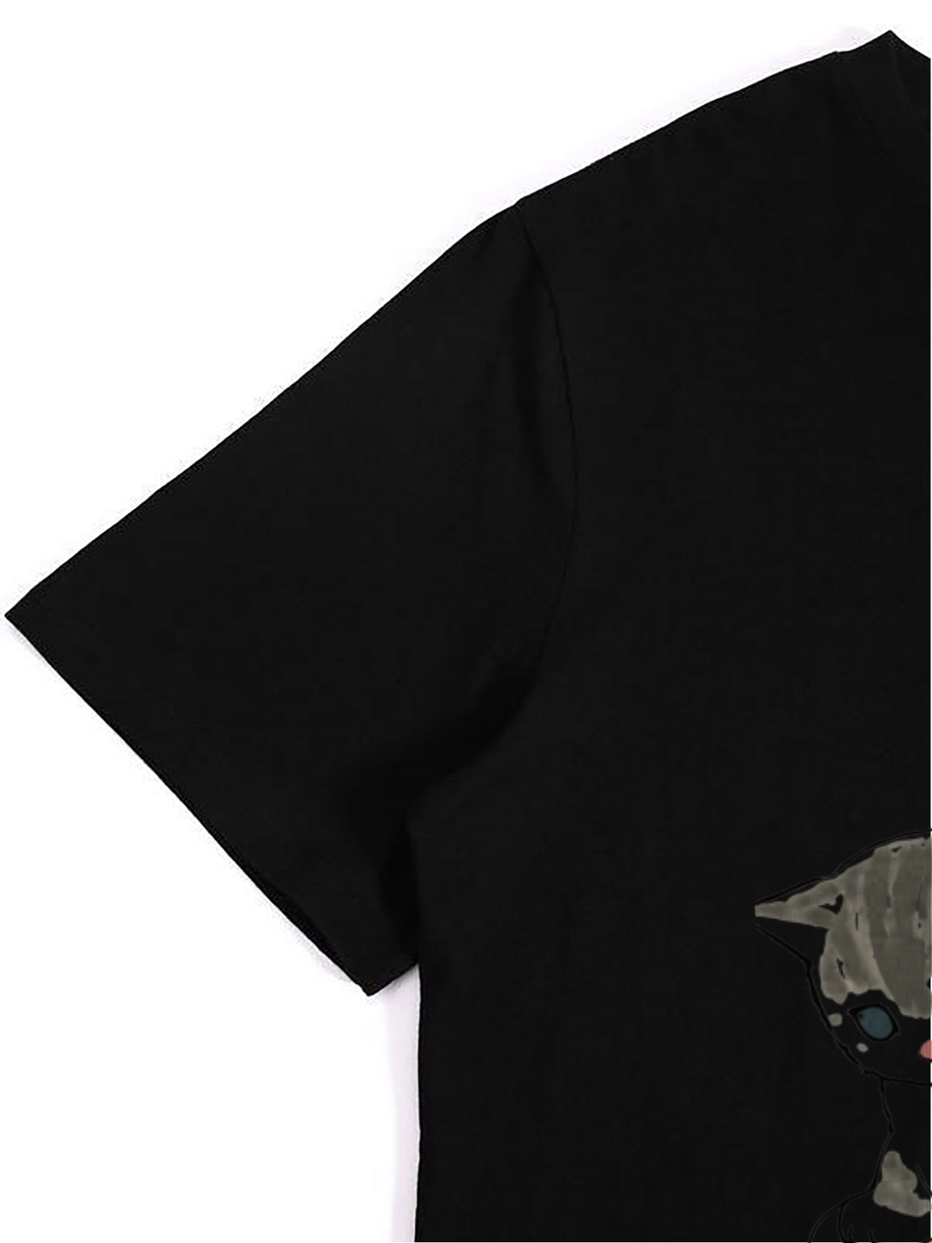 Men's Printed T-Shirt Featuring Cute Cartoon Cats with Expressive Eyes and Playful Design, Casual Round Neck Summer Lightweight Breathable Short Sleeve T-Shirt for Daily Wear, Outdoor Activities, and Pet Lovers