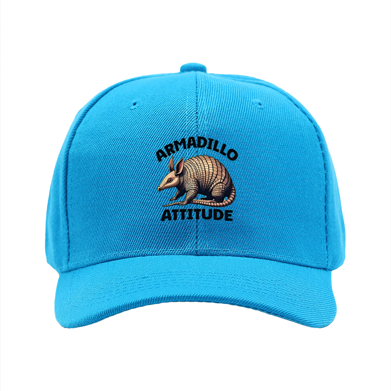 1pc New Baseball Cap Armadillo Attitude Print Unisex Adjustable Hat for Outdoor Activities and Casual Wear Adults Fashion Accessory