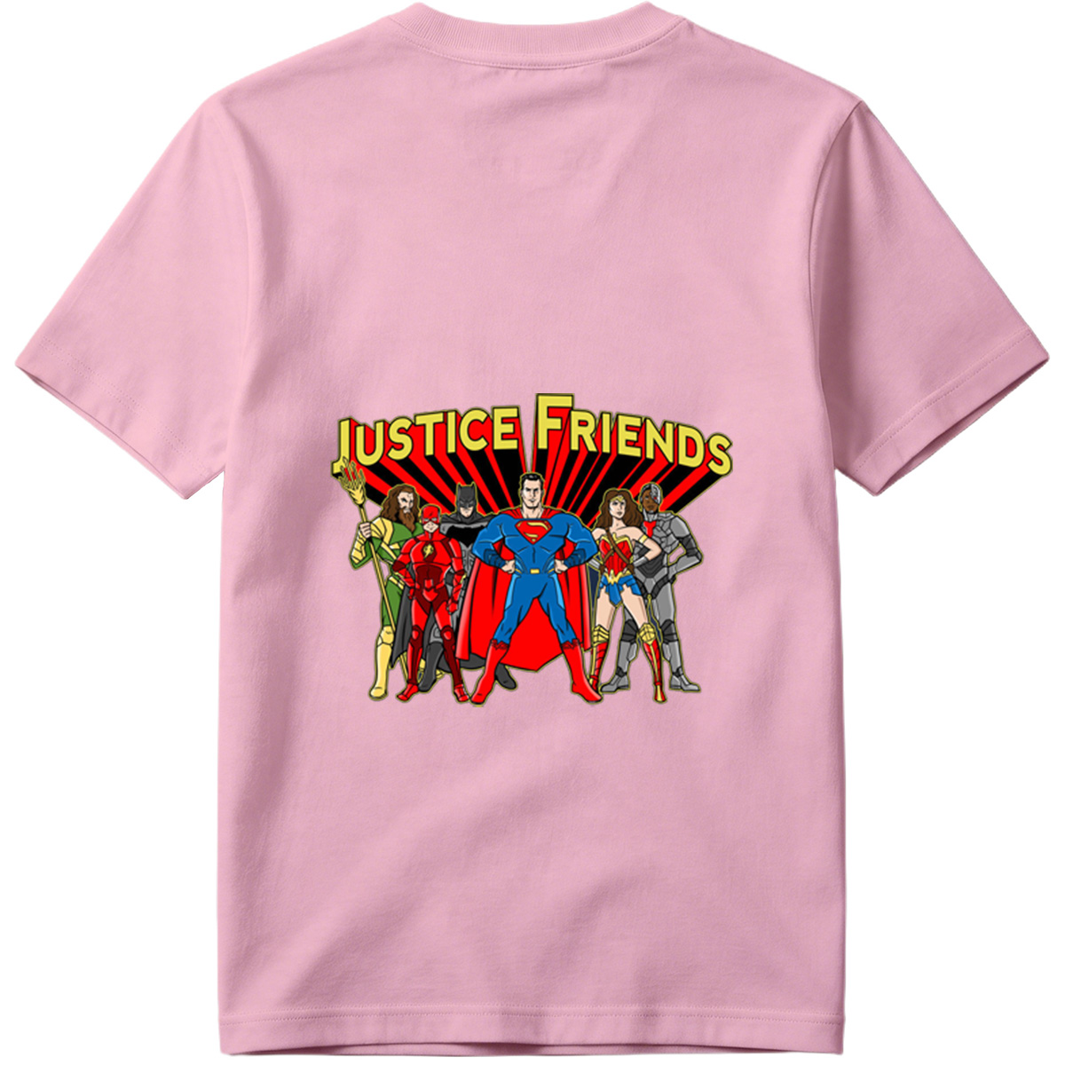 Justice League: Superman, Batman, Wonder Woman, The Flash, Aquaman, Cyborg - Tee