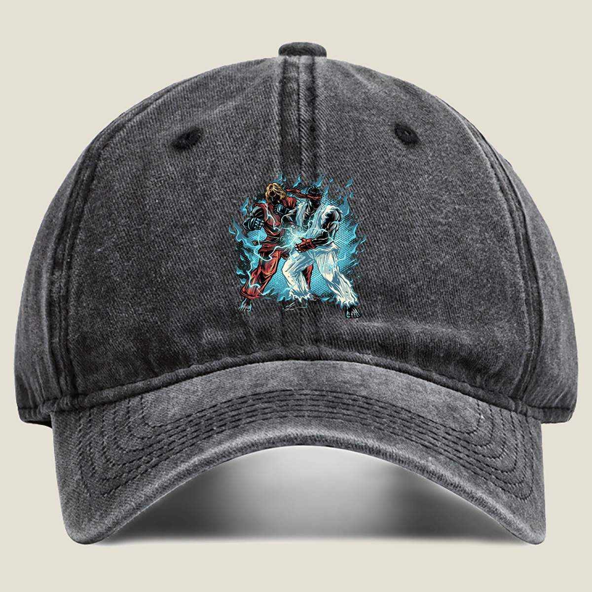 Street Fighter: Ryu vs. Ken - Washed Denim - Baseball Cap