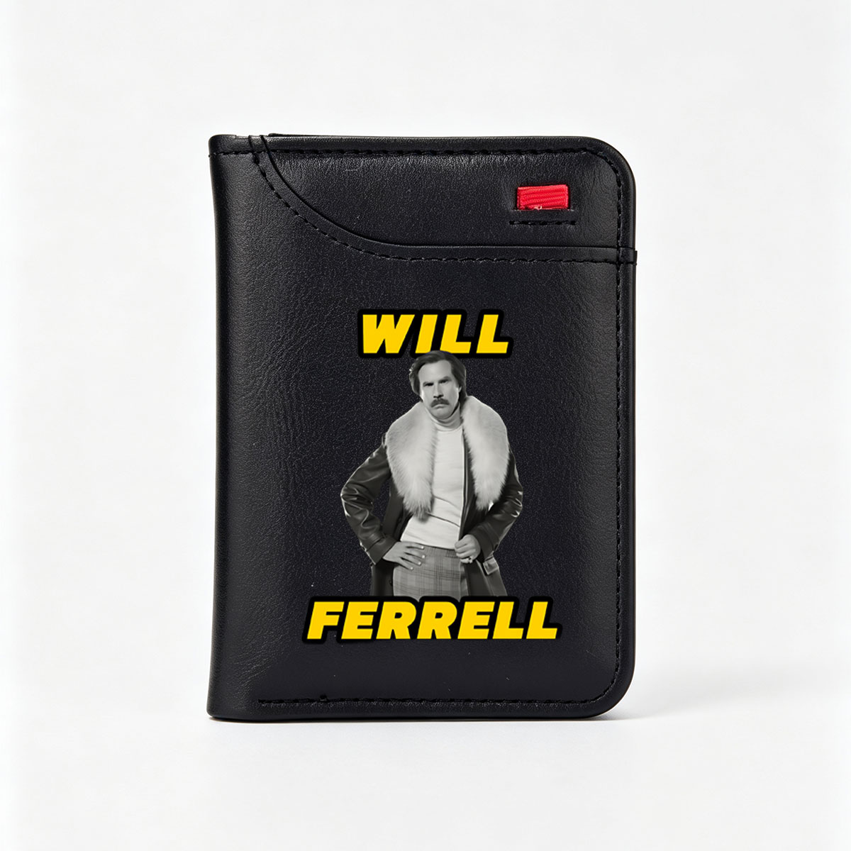 Will Ferrell as Ron Burgundy in Anchorman - Vertical Style Wallet