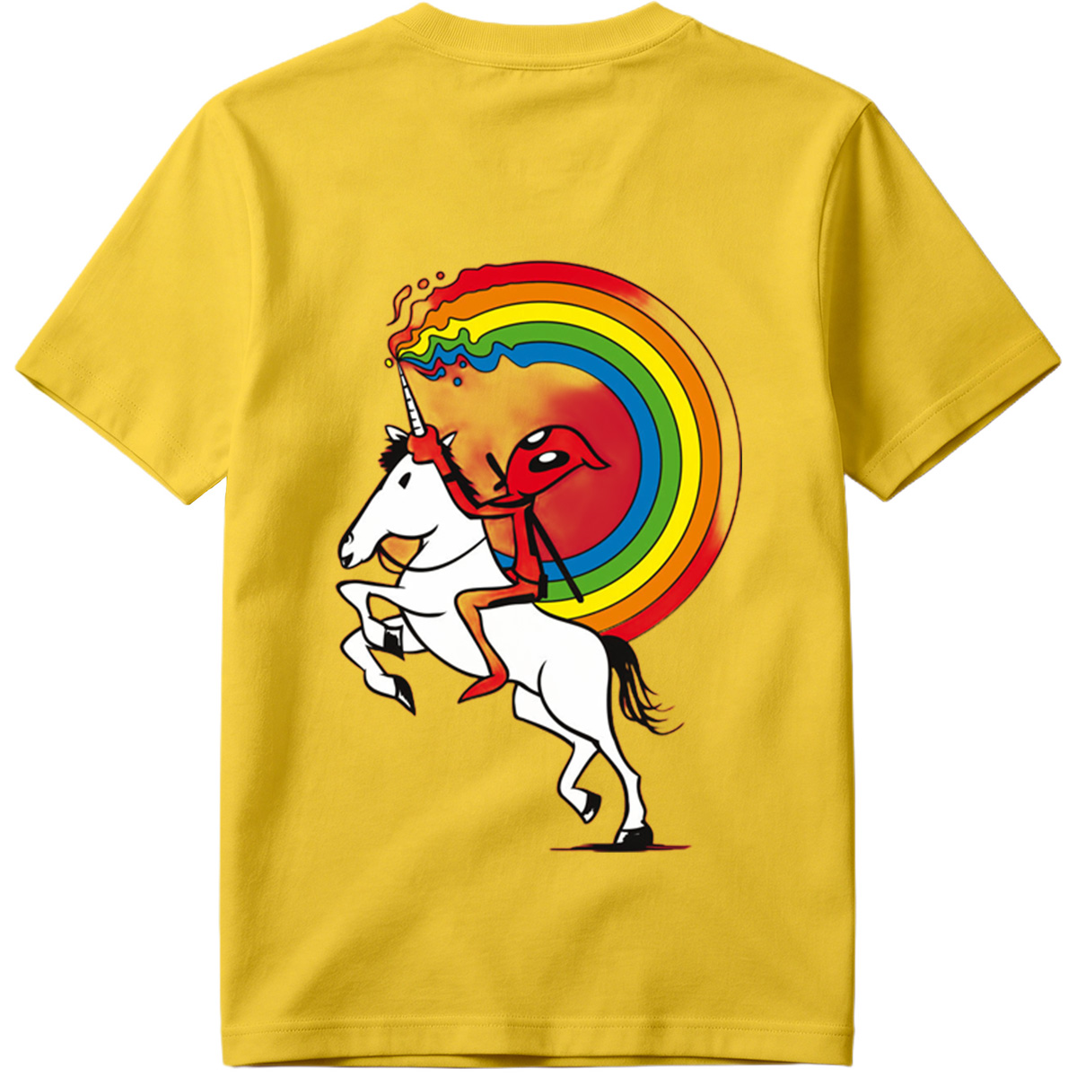 Unicorn Rider with Rainbow Trail - Tee