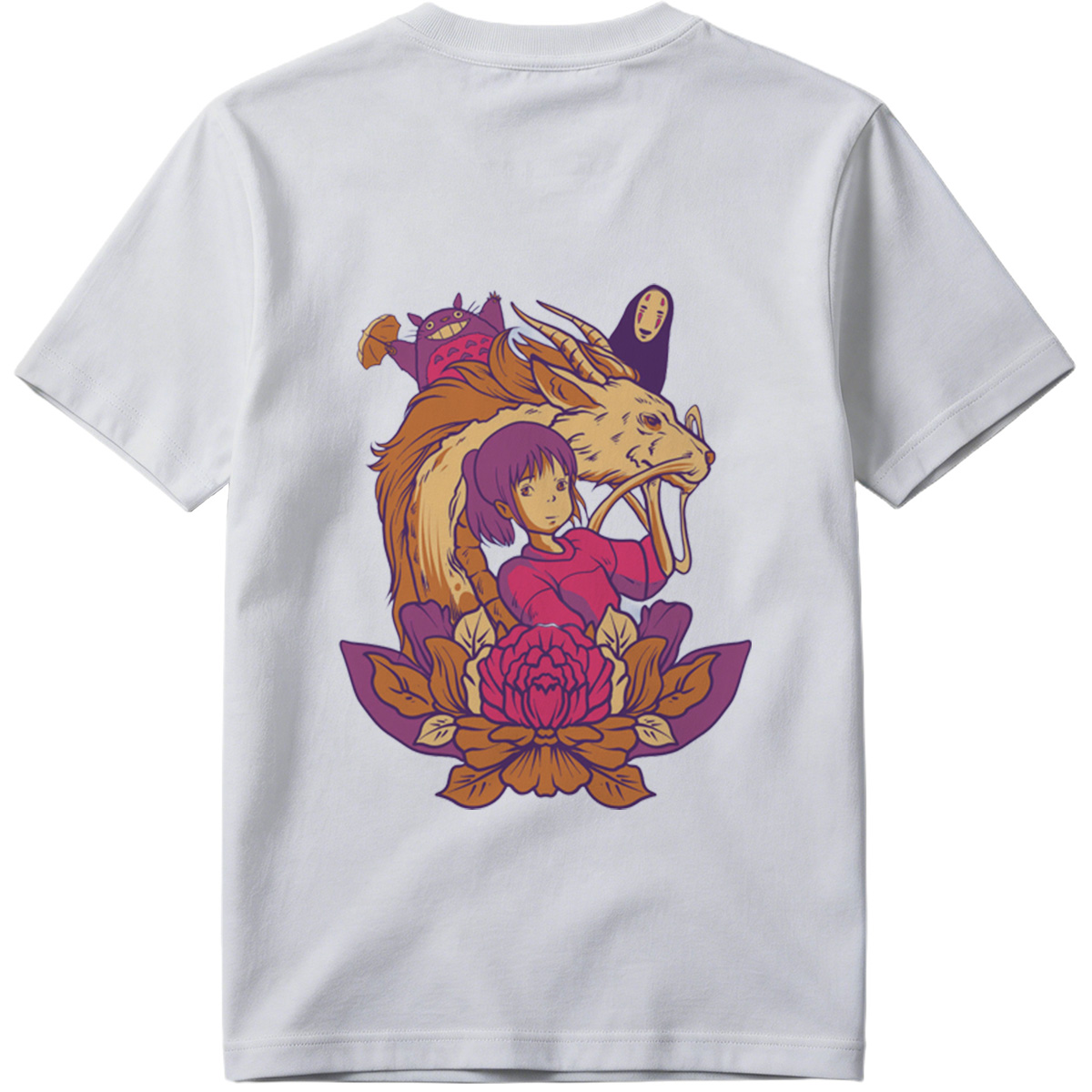 Spirited Away: Chihiro, Haku, No-Face, and Totoro - Tee