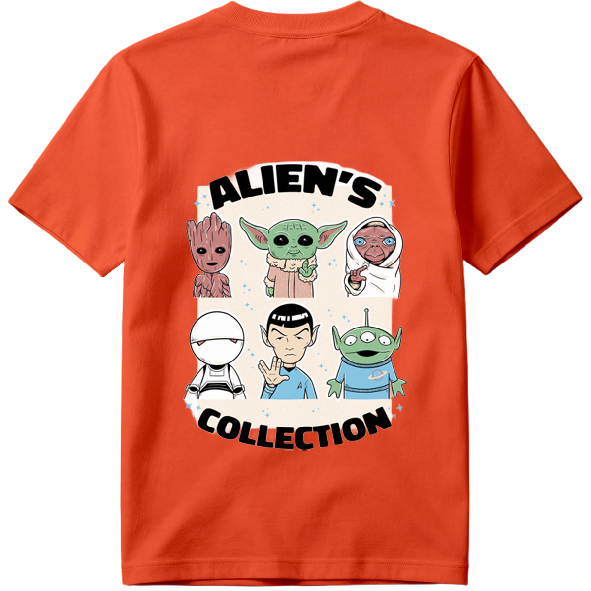 Alien's Collection: Groot, Yoda, Jabba, White Walker, Spock, and Alien - Tee
