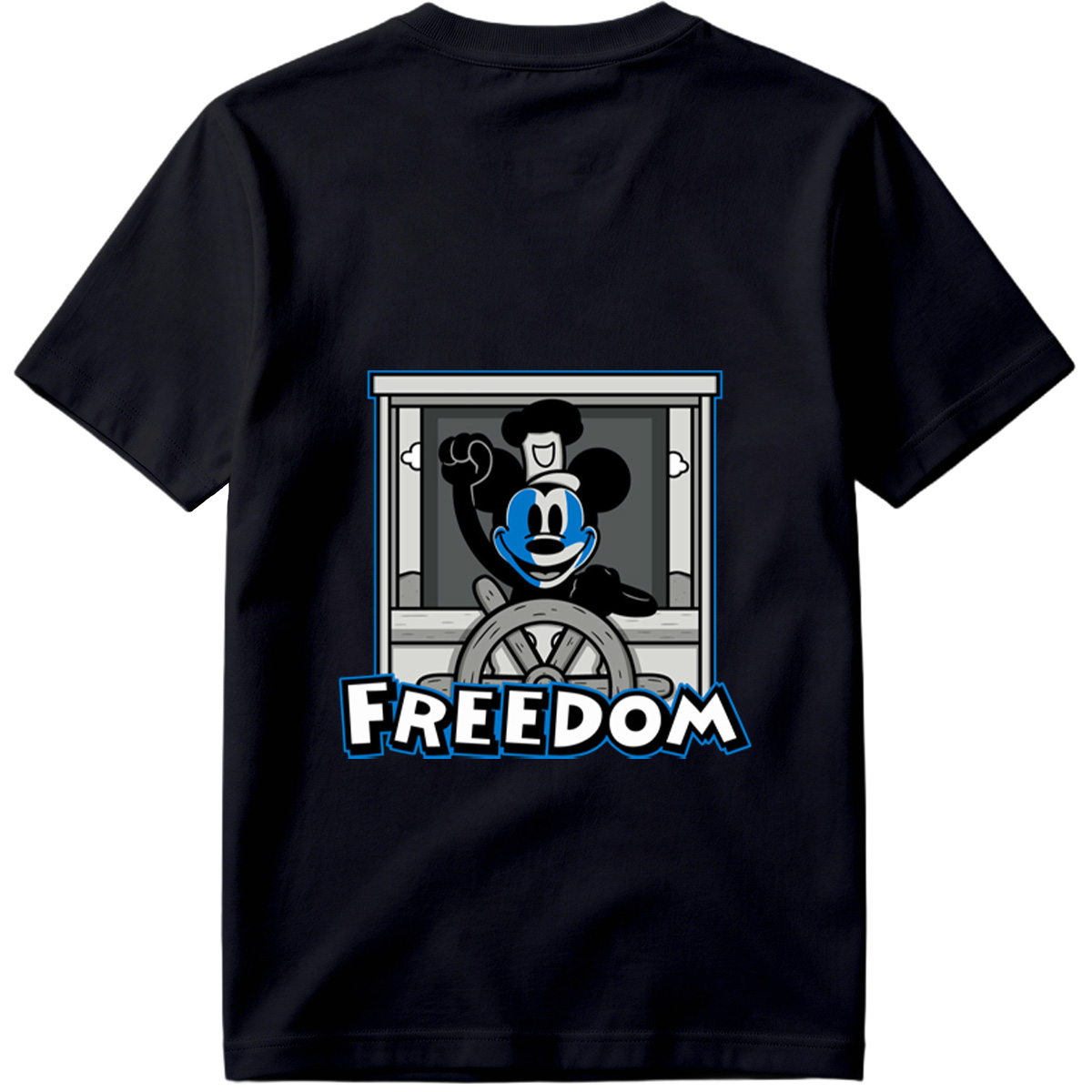 Mickey Mouse Freedom Steering Wheel Design - Tee
